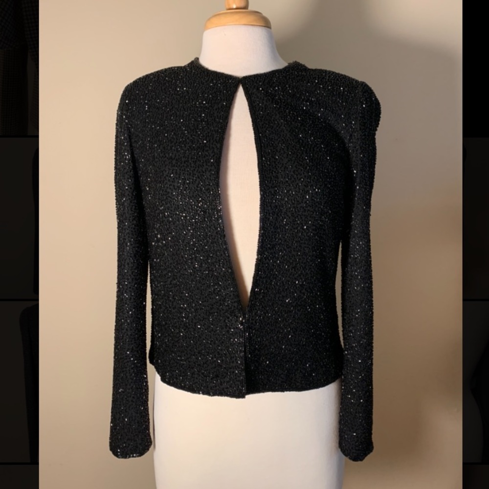 Beaded Silk Blazer